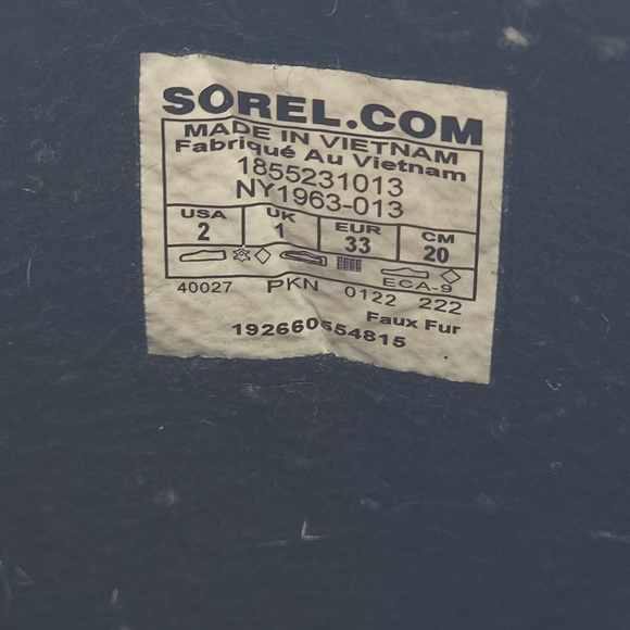 Sorel Yoot Pac TP Boots Winter Hiking Youth Size US 2 - Picture 6 of 6